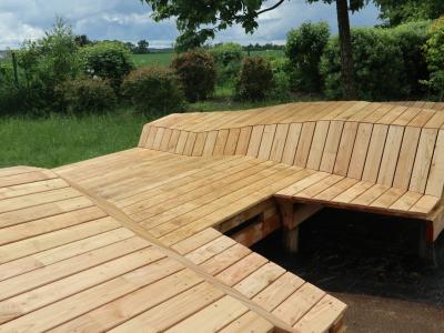 Sculpture, UNDAE, paysage, terrasse