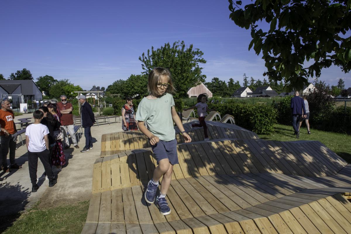Sculpture, UNDAE, paysage, terrasse